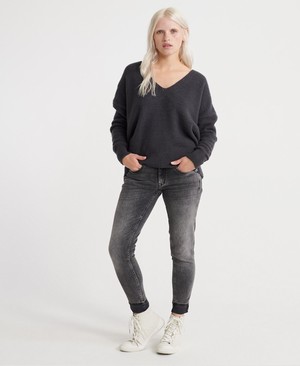 Superdry Cassie Skinny Női Farmer Szürke | BQCMX9275